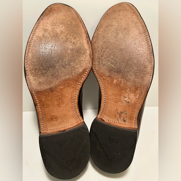 Allen Edmonds Barrington Oxblood Leather Loafers Size 10 1/2 D - Picture 9 of 13